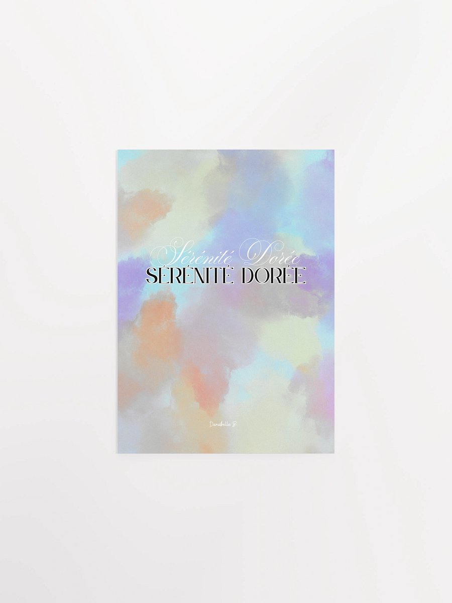 Poster Pastel Nuances de Lumière - Sérénité Dorée - Cadeau Inspirant product image (2)