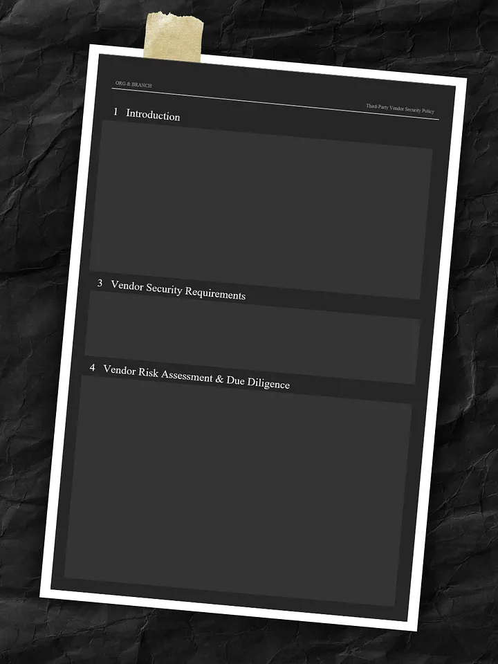 Third-Party Vendor Security Policy Template product image (2)