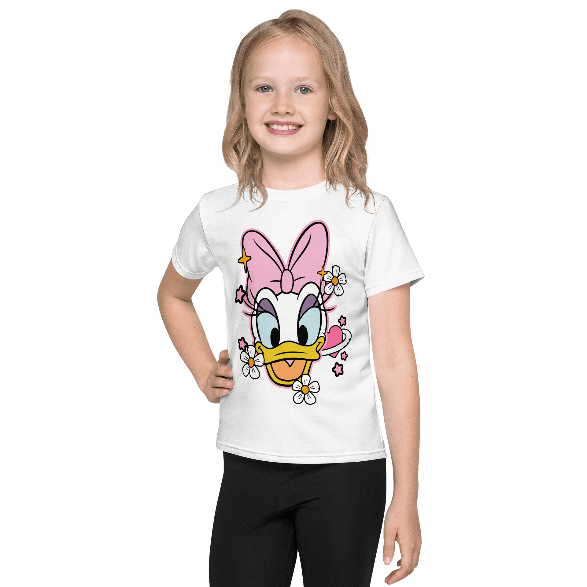 Kids Crew Neck T-Shirt Valentine Shirt Retro Mouse product image (1)