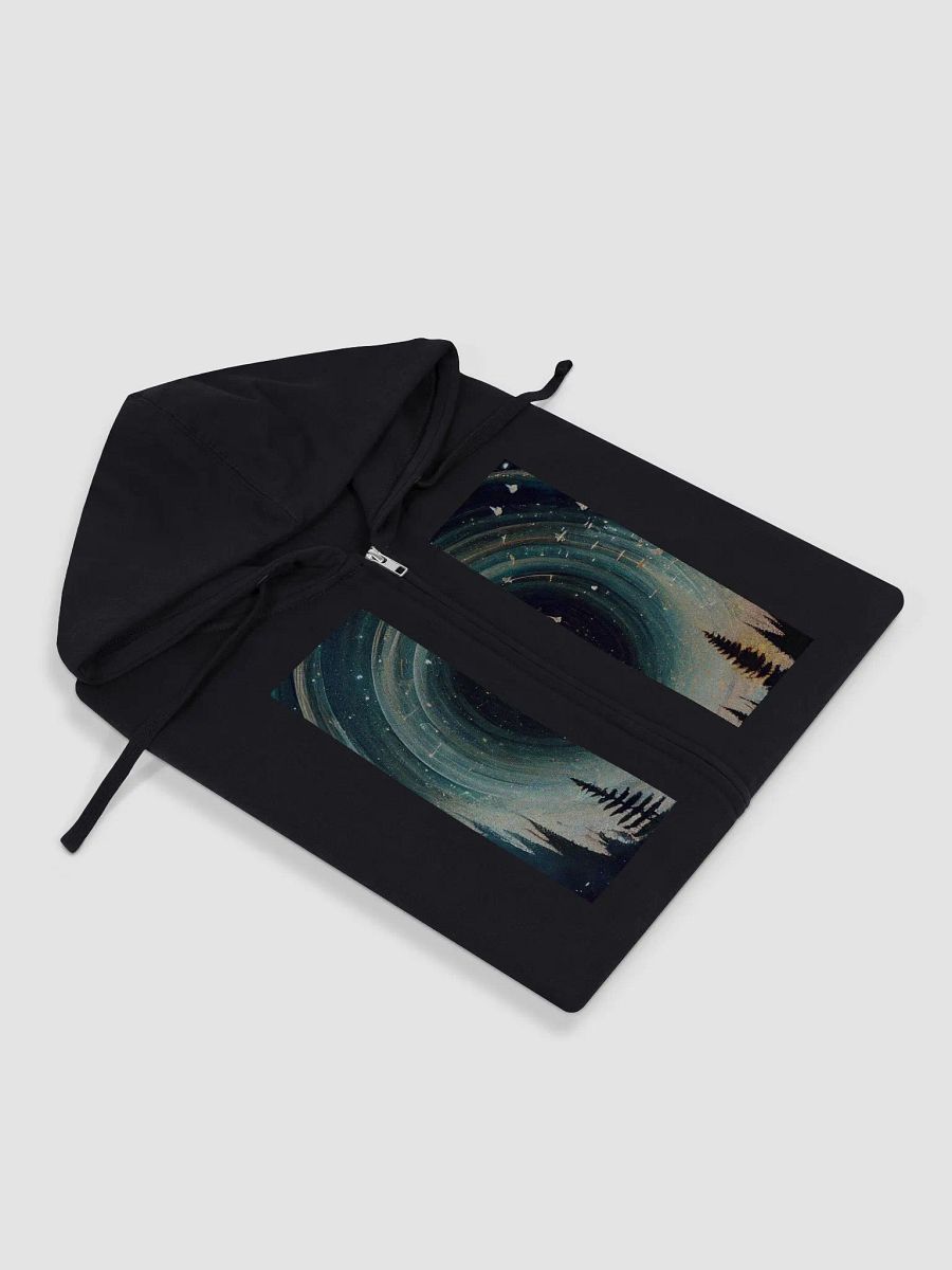 Starry Night Swirl Fleece Zip-Up Hoodie product image (3)
