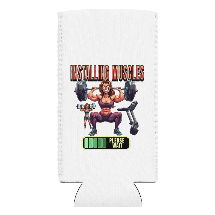 Installing Muscle Weightlifting Female Can Cooler product image (2)