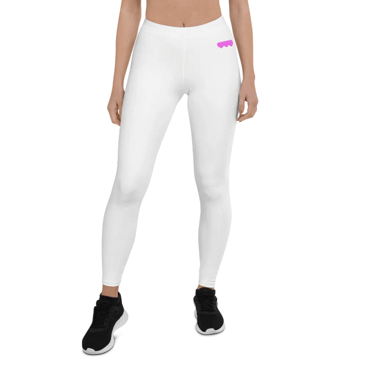 All-Over Print Leggings – Three Hearts (Miami Pink) product image (1)