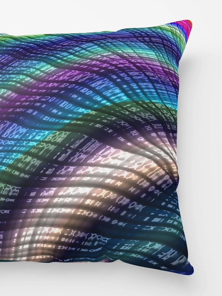 Candy Plaid Fractal Throw Pillow product image (4)