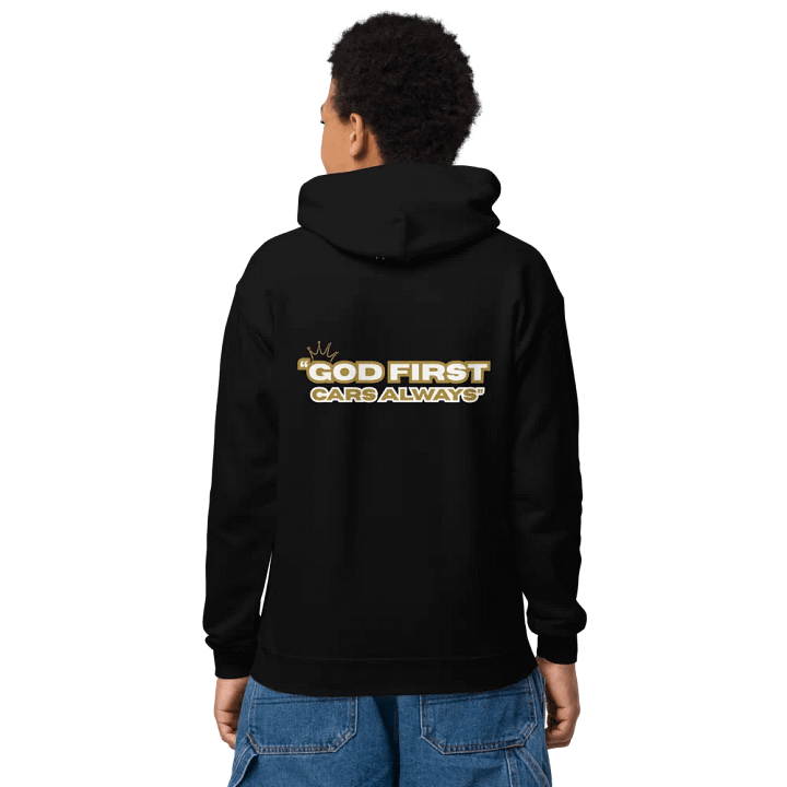 Branded GZ JEITEN Hoodie (Youth) | "God First, Cars Always" Edition product image (2)