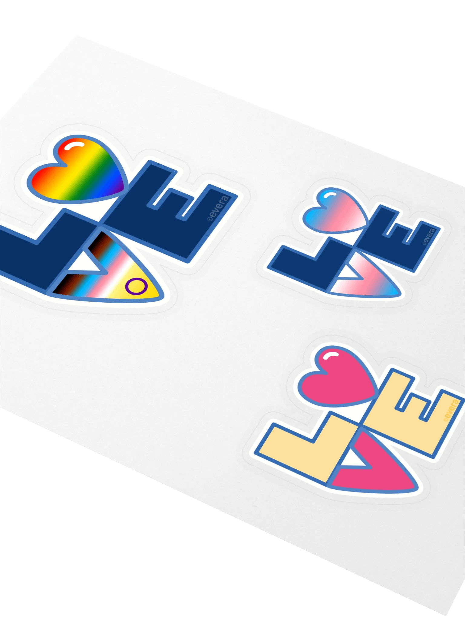 Three-in-One Pride Sticker Sheet product image (2)