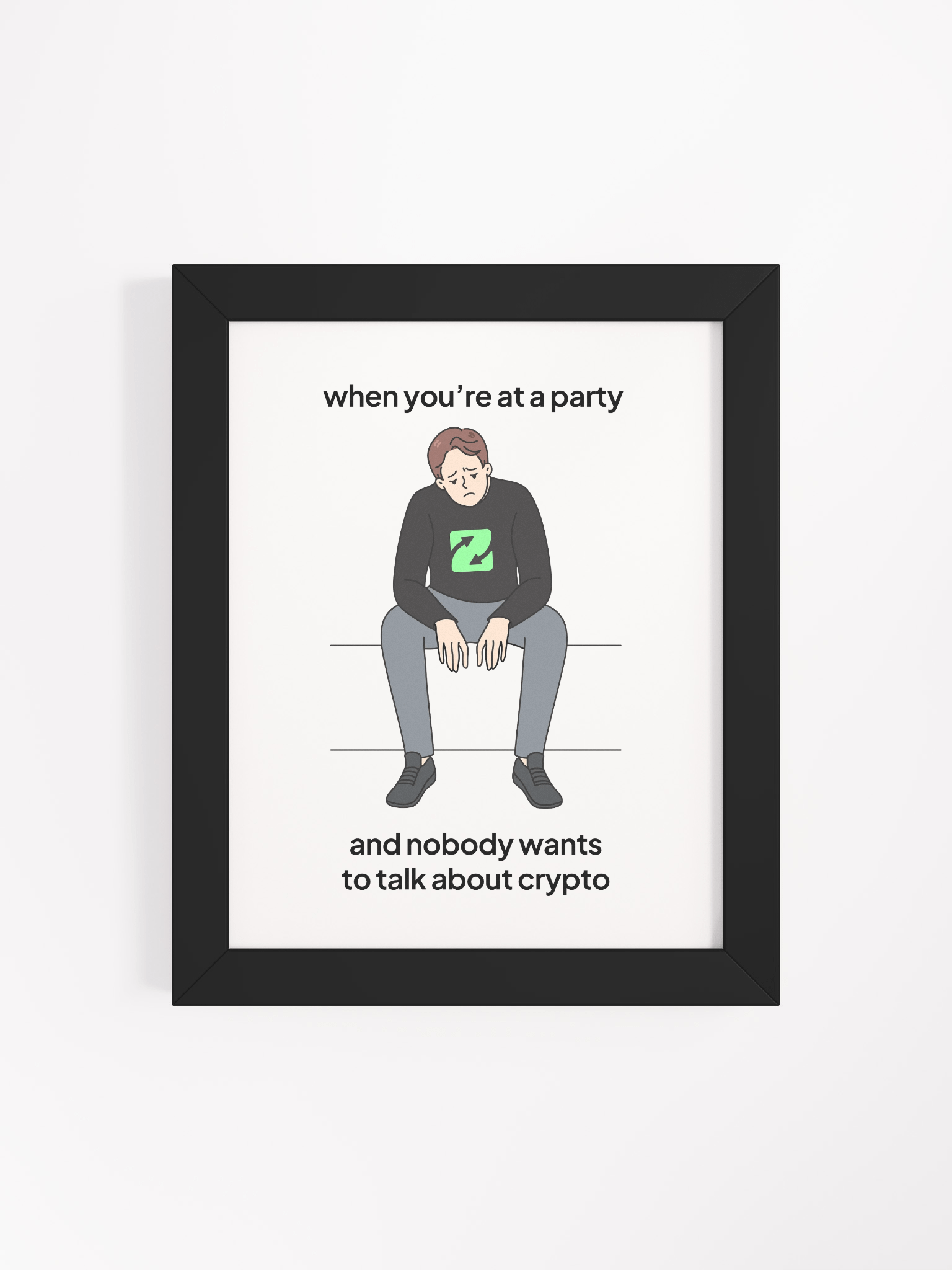 Sad at Party Meme Framed Matte Poster product image (38)