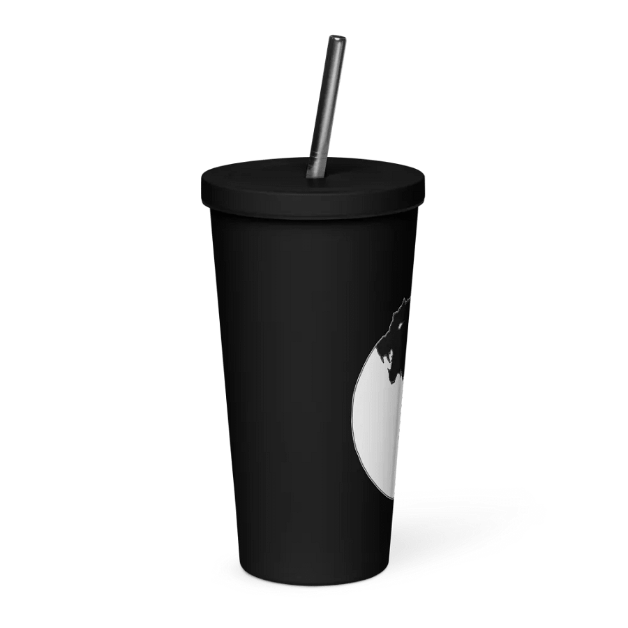 Wolves in Balance insulated tumbler with straw product image (4)