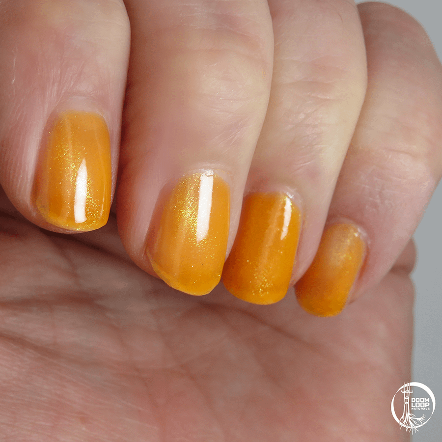 HIT THE STREETS - Neon Orange Jelly Magnetic Sparkle Polish product image (5)