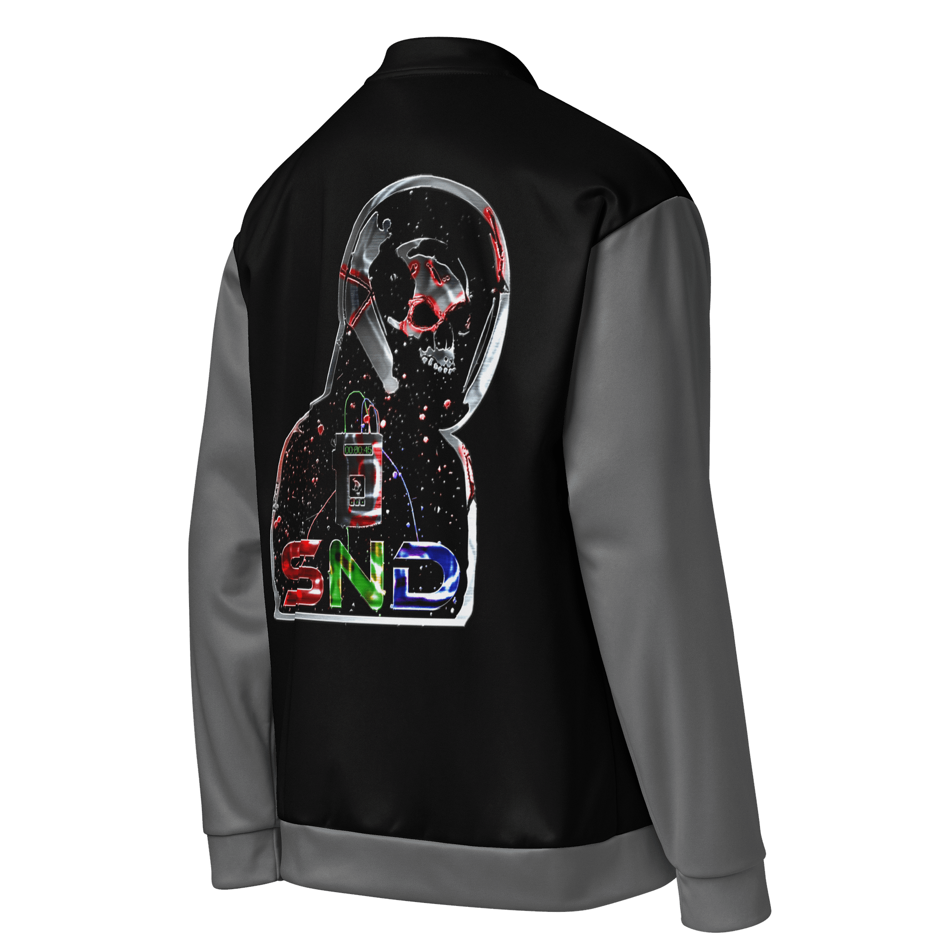 SND Grey Sleeves Bomber Jacket product image (4)