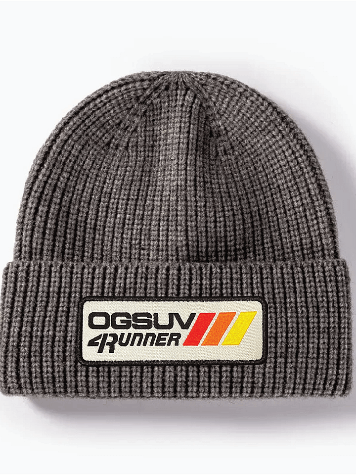 Rectangle Patch Classic Ribbed Kit Beanie product image (2)