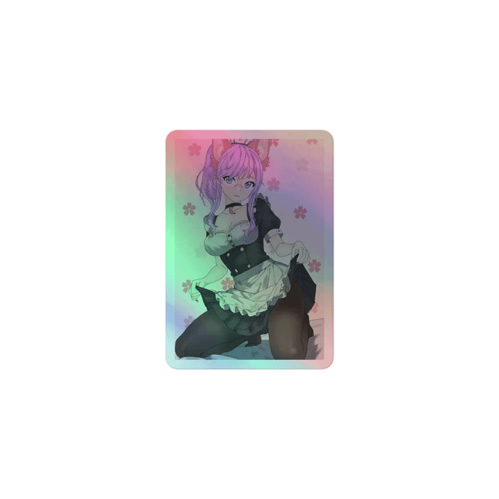 Maid Peach Holosticker product image (1)