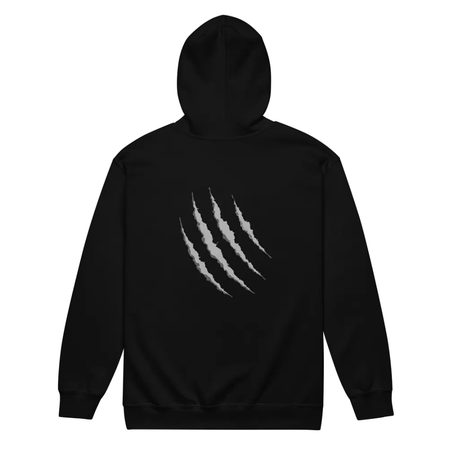 Black and White Zip Up Hoodie product image (7)