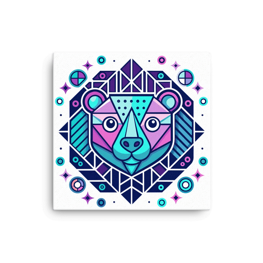 Geometric Mandala Bär 7 , Canva product image (1)