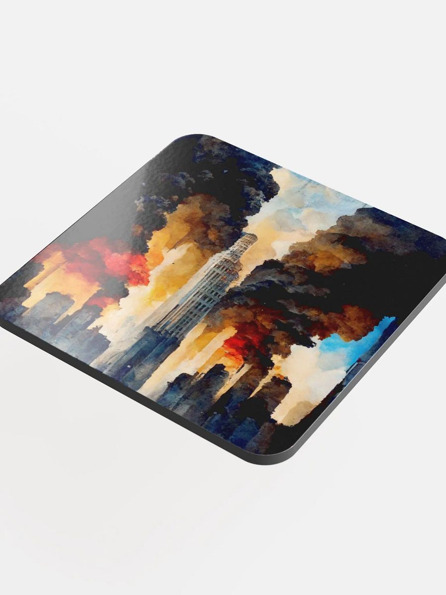 Inferno City Glossed Cork Coaster product image (4)