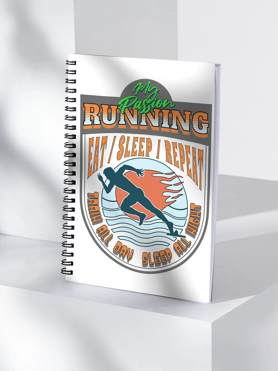 My Passion Running Shield Lifestyle Spiral Notebook product image (3)