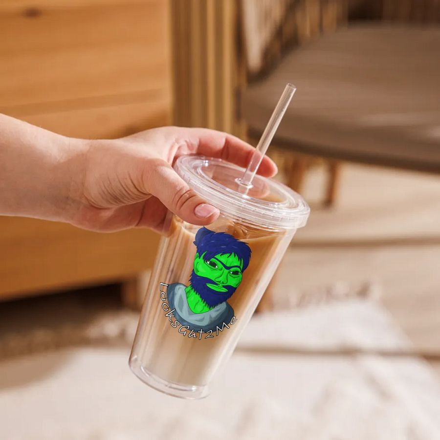LooksGut2Me Clear Plastic Tumbler product image (9)