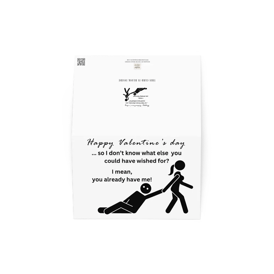 Minimalist Cheeky Valentine's Greeting Card product image (3)