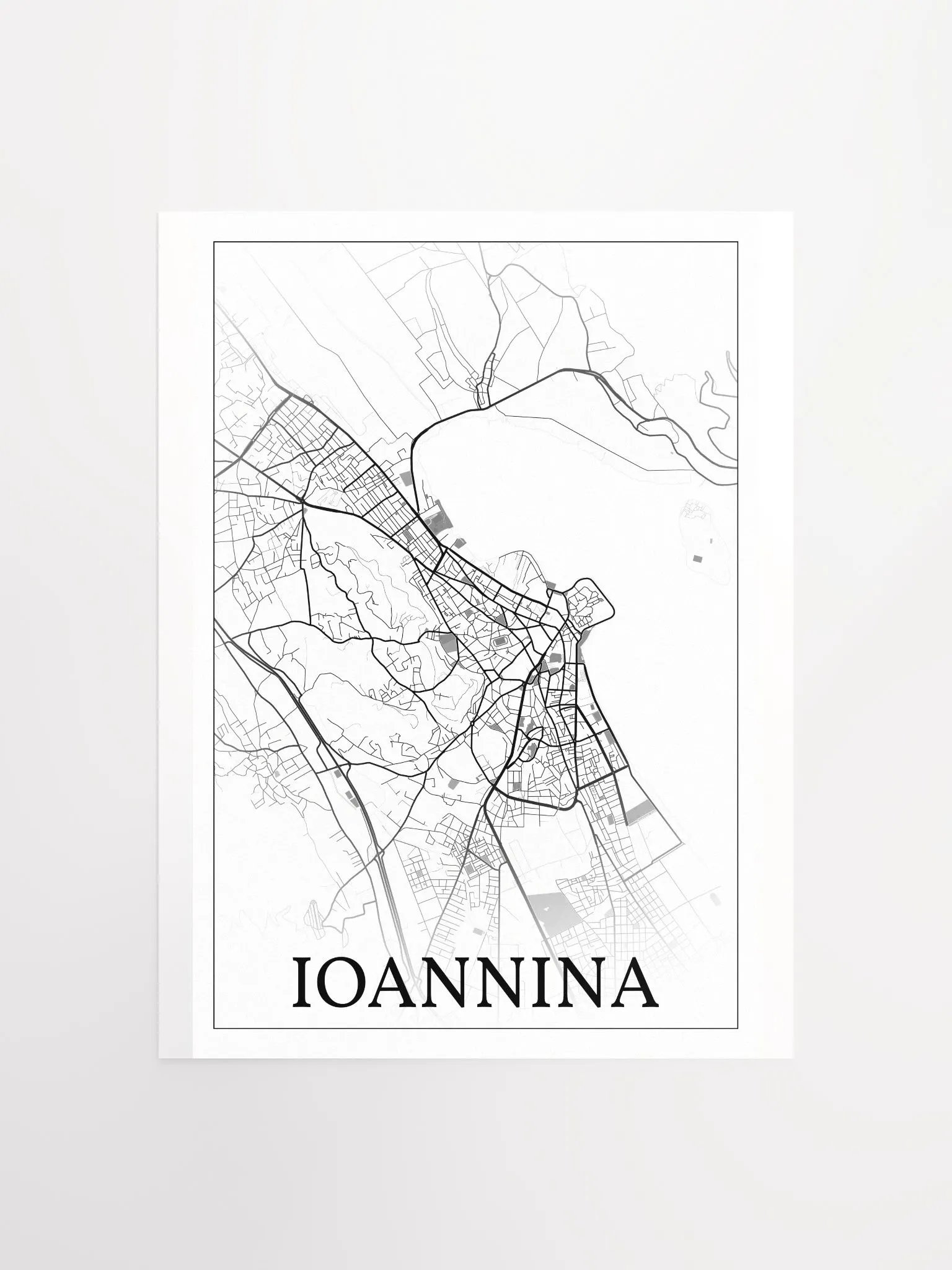 Ioannina, Greece, city map print product image (2)