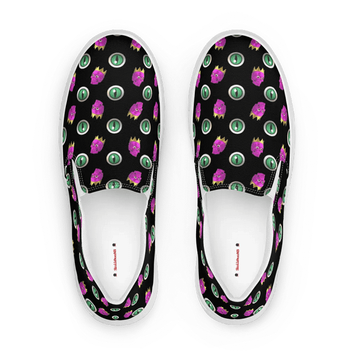 womens canvas skull slipons product image (1)