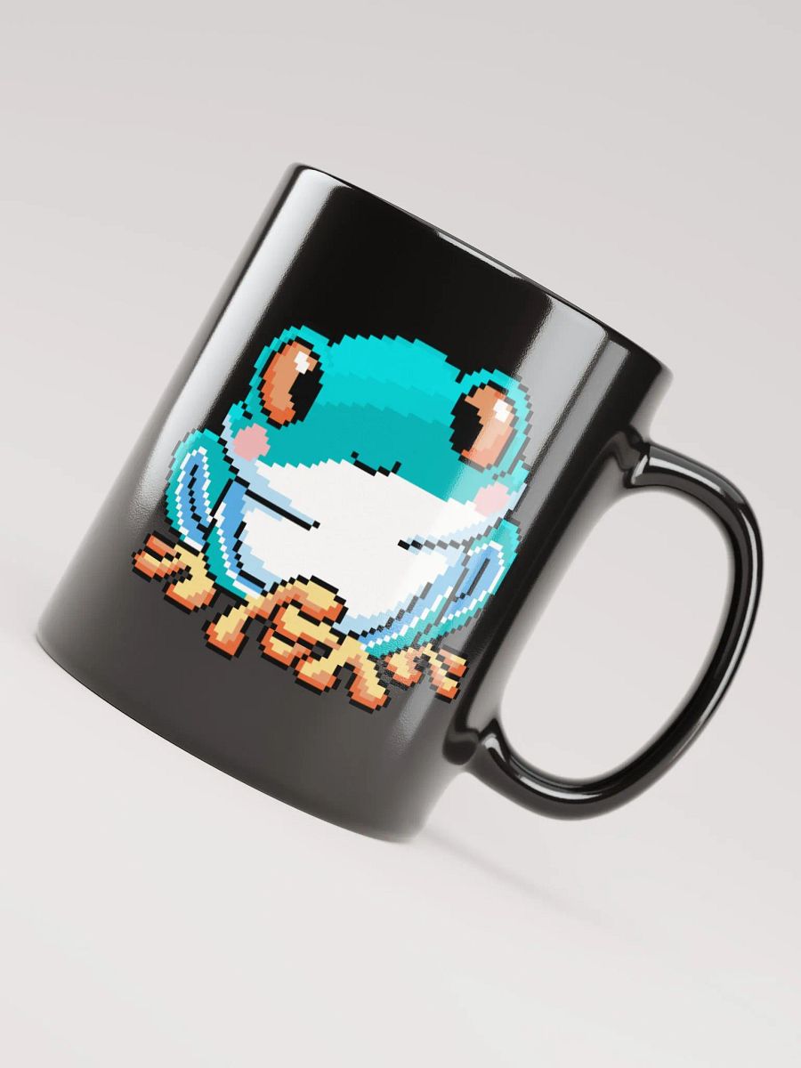 Teal Rip the Frog Black Glossy Mug product image (4)