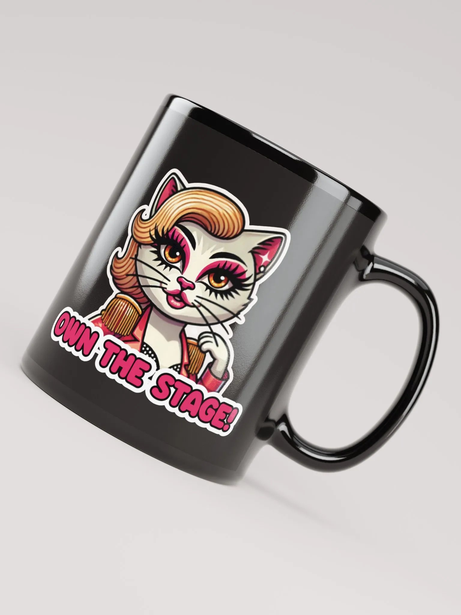 Own The Stage! Black Glossy Mug product image (8)