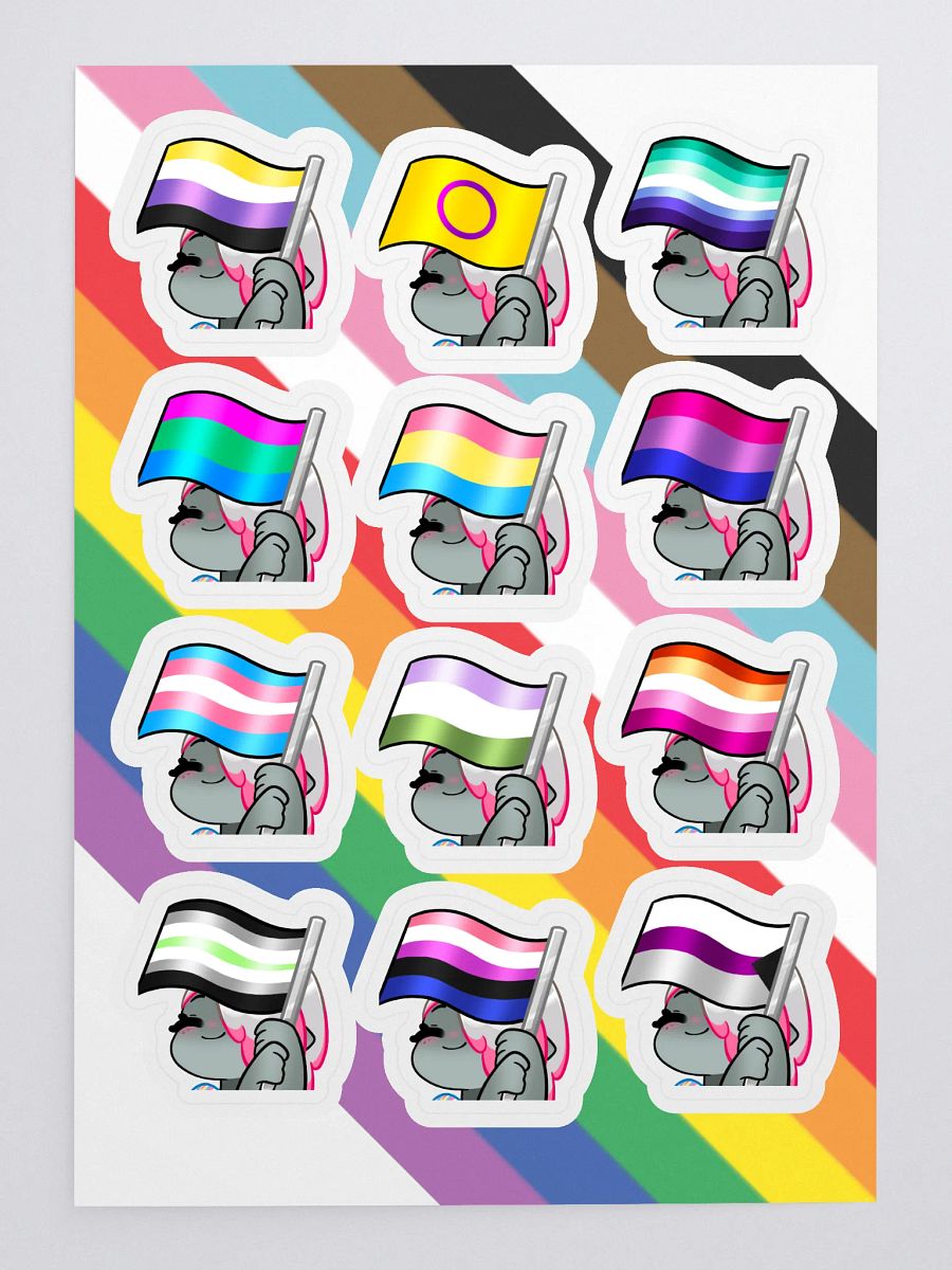 Pride Shark Sticker Sheet product image (3)