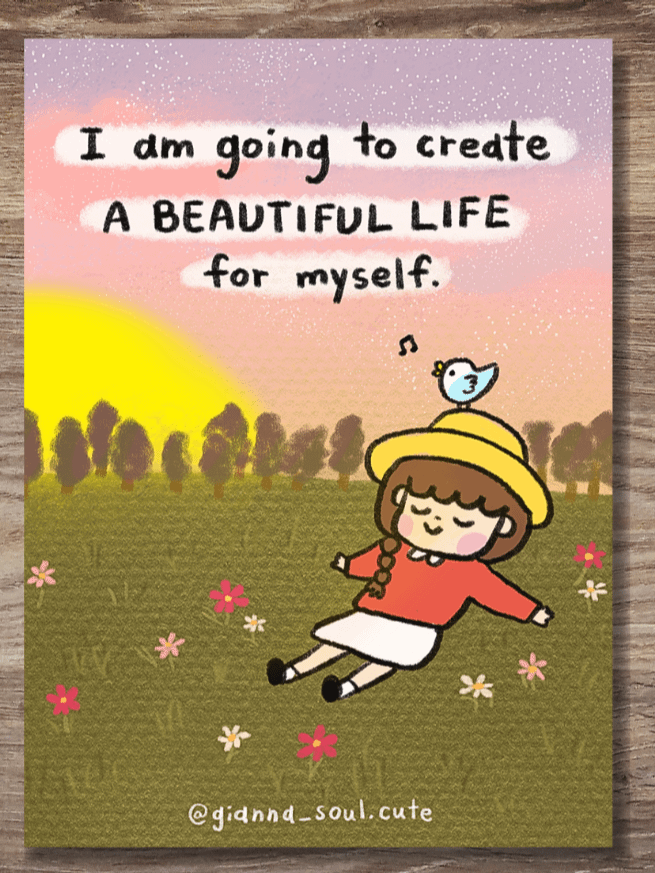 Create A Beautiful Life | Positivity Card product image (1)