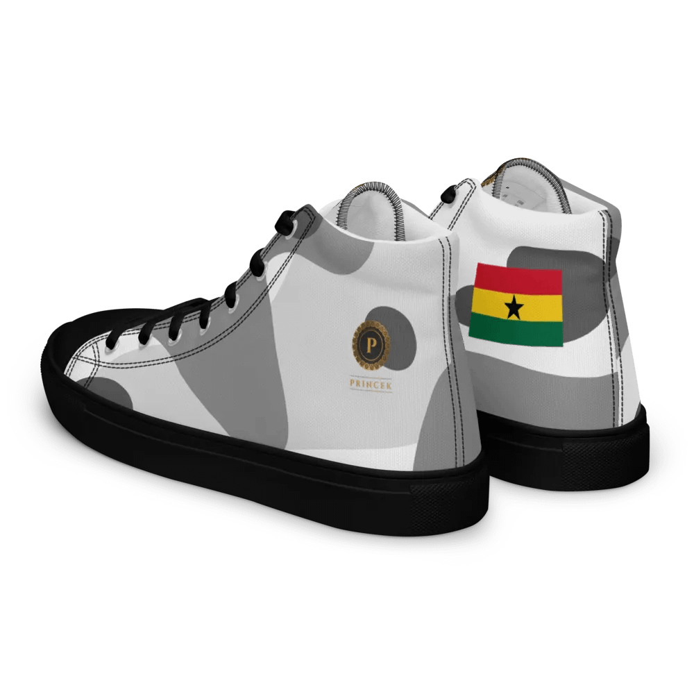 Ghanaian Emblem High Top Canvas Shoes product image (6)