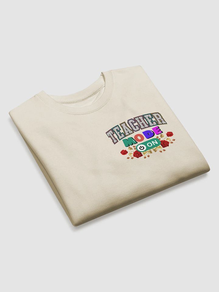 Teacher Mode On, Floral Teachers Heritage Sweatshirt - Pocket product image (1)