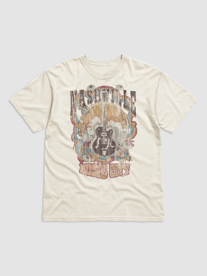 Nashville Music City Tee | Retro-Style Western Grunge T-Shirt for Travel and Road Trips product image (9)