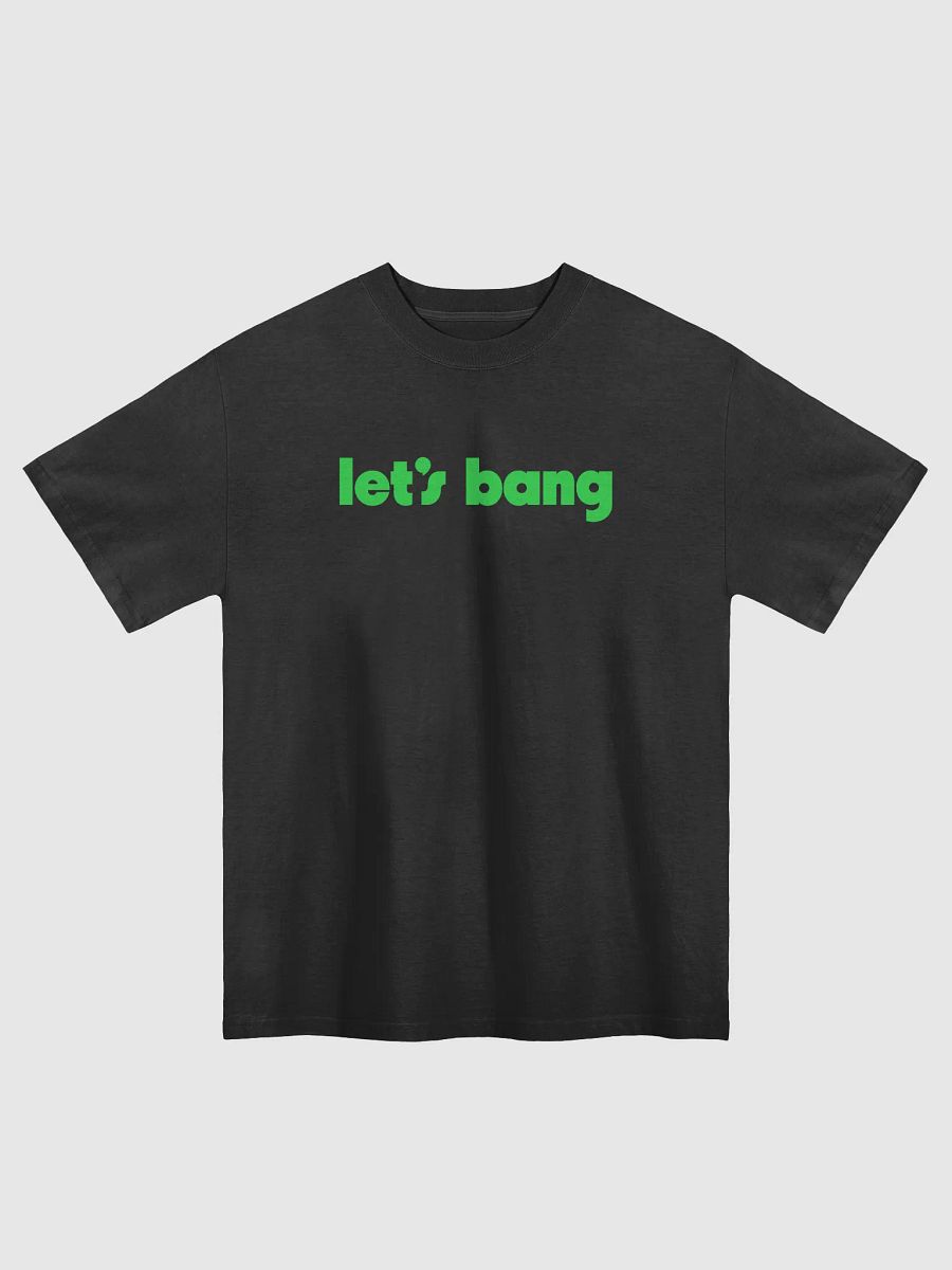 let's bang. black/green, oversized tee product image (1)