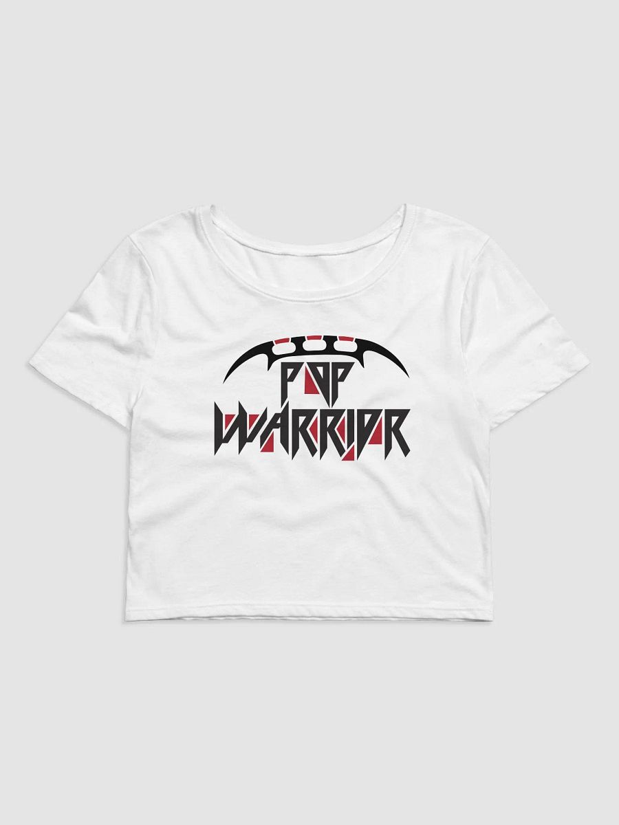 Klingon Pop Logo Cropped T-Shirt (White) product image (1)