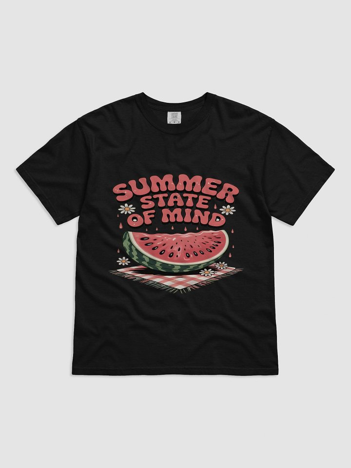 A t-shirt depicts a vibrant watermelon slice dripping with condensation product image (9)