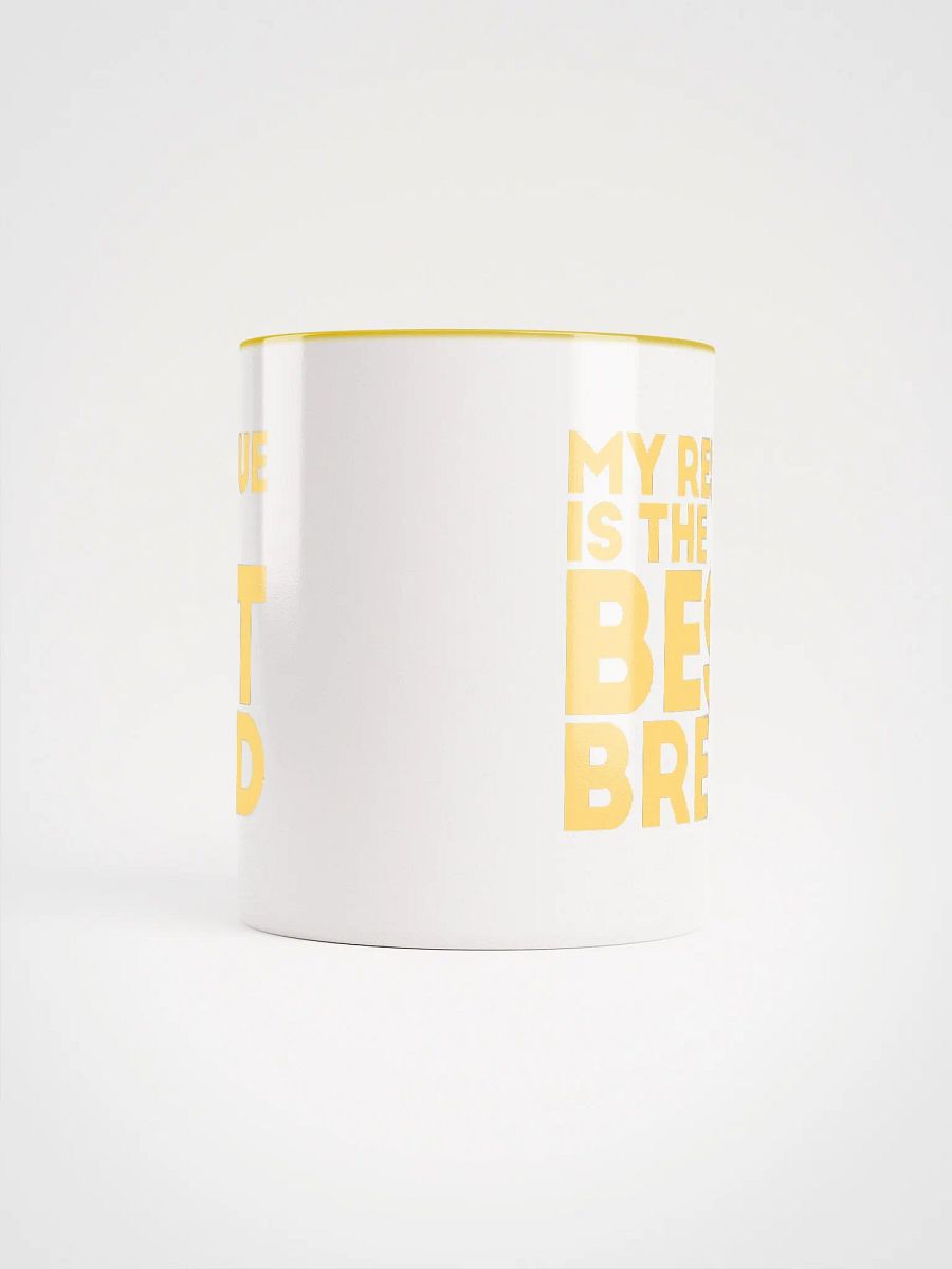 My Rescue is the Best Breed, white and yellow Ceramic Mug product image (5)
