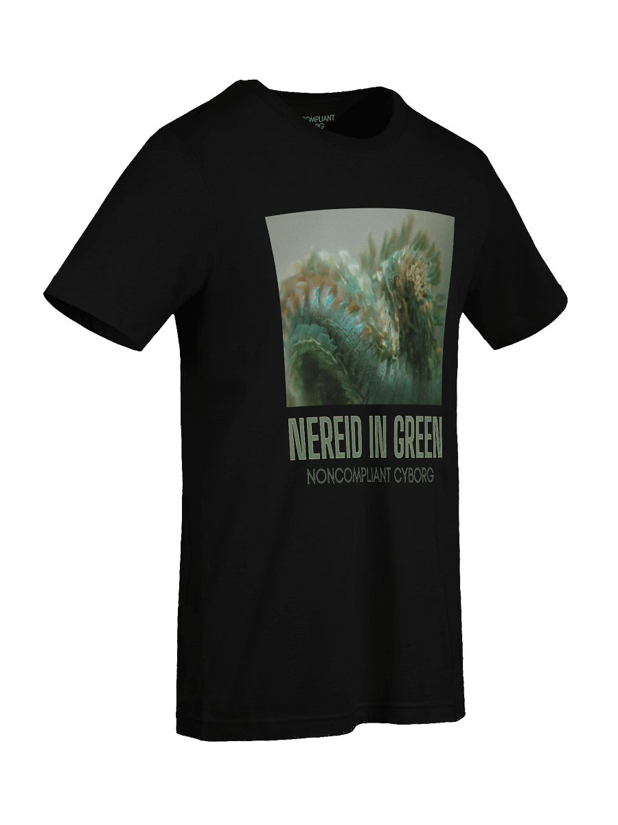 Nereid in Green with title Black T-Shirt product image (9)
