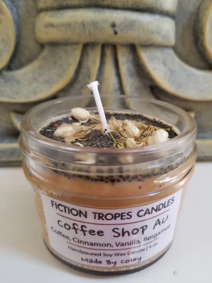 Mini Coffee Shop AU Candle (Fiction Tropes Candles) product image (2)