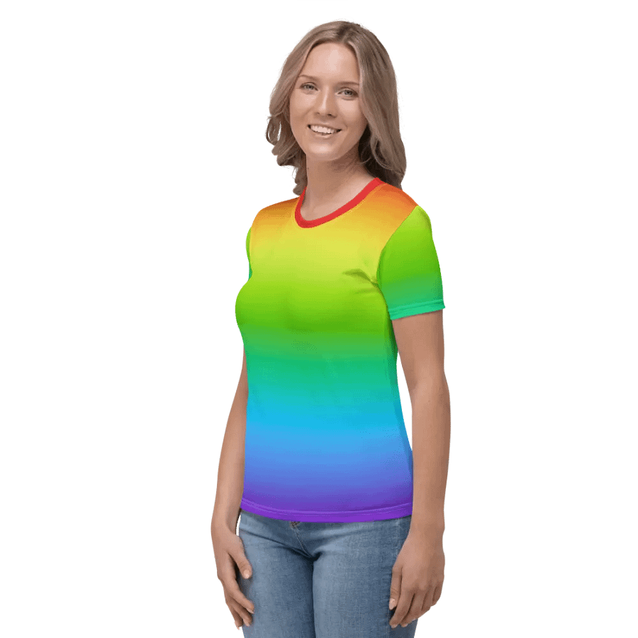 Rainbow Women's Crew Neck T-Shirt product image (3)