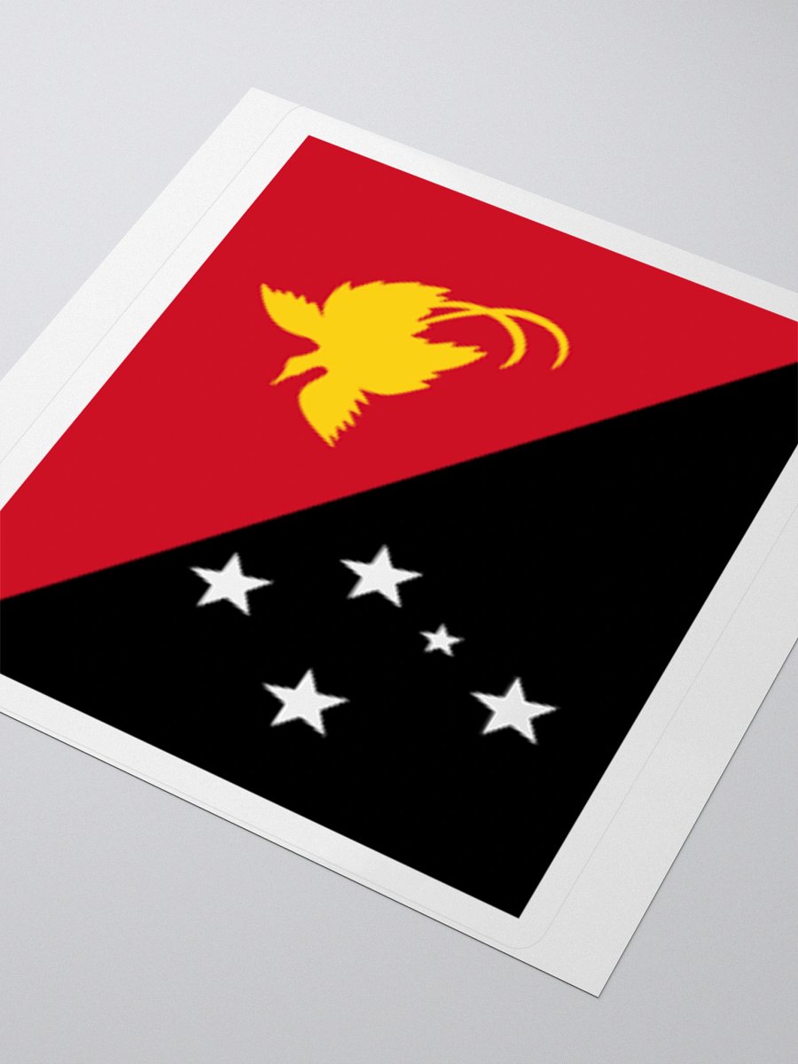 Exclusive Papua New Guinea National Flag Kiss-Cut Stickers - High-Quality Vinyl, Multiple Sizes product image (7)