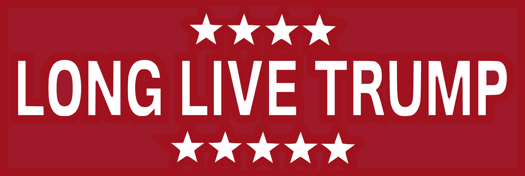 Red and White Bumper Sticker product image (1)
