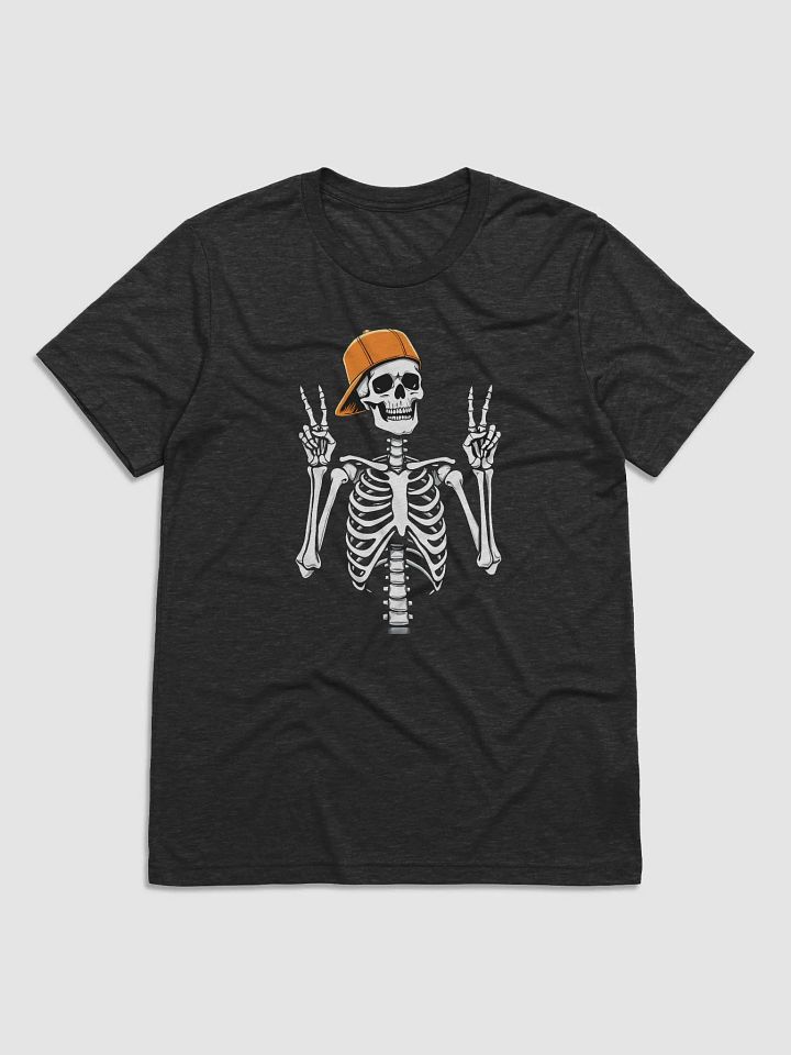 Skeleton Peace Sign Halloween Tee product image (5)