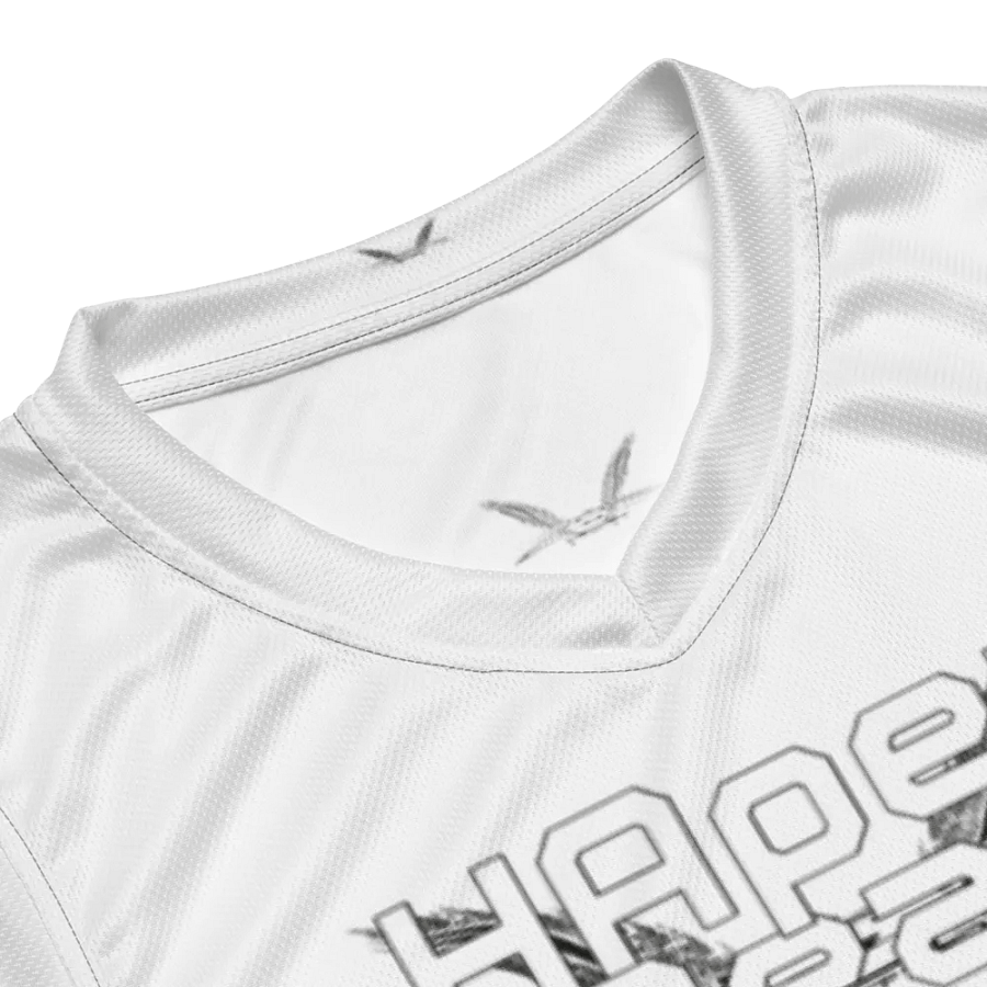 Capital DIETER - White - Recycled Unisex Basketball Jersey - White HApex Gear Black Logo product image (8)