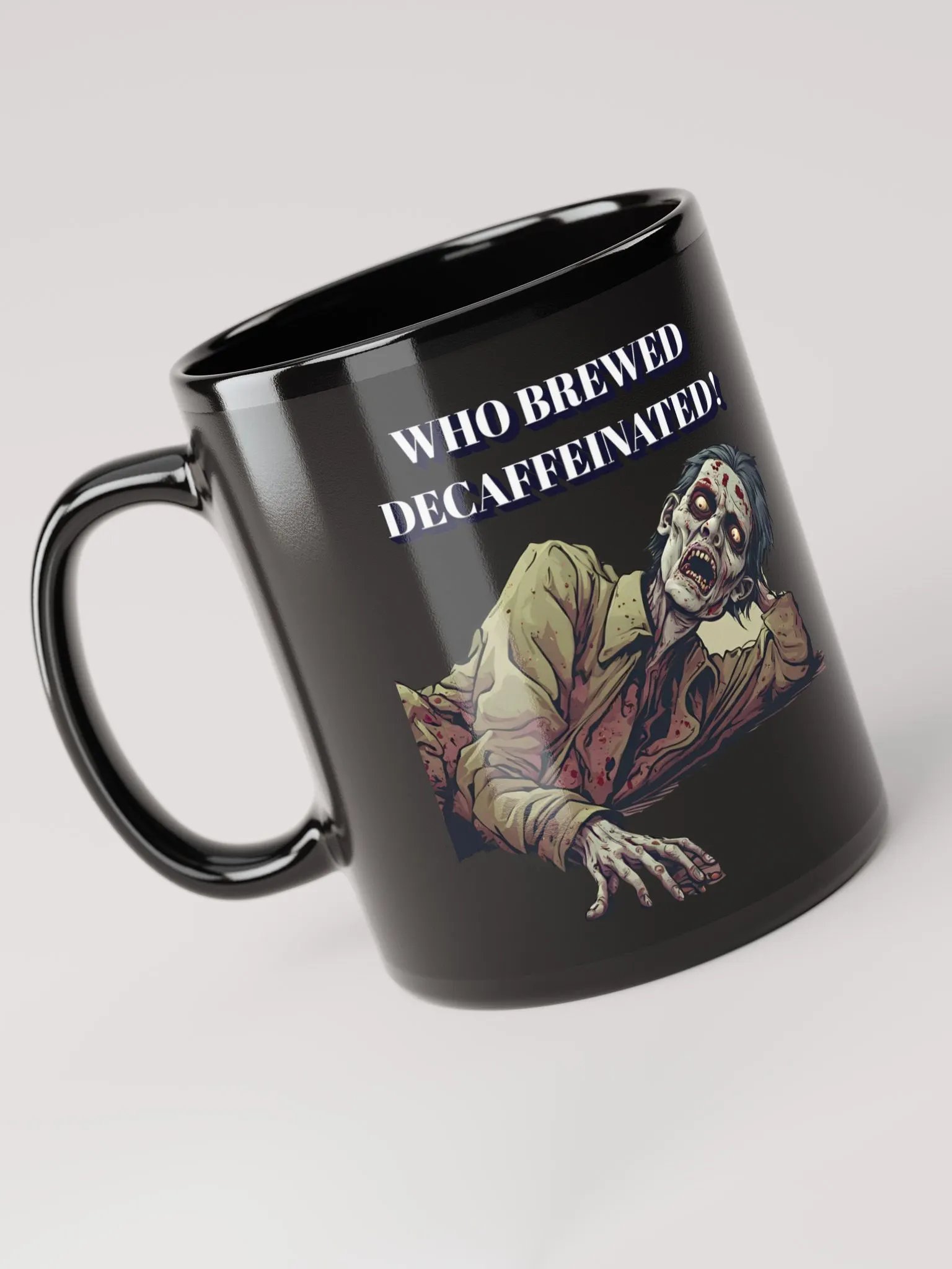 Who Brewed Decaffeinated! Funny Coffee T-shirt product image (6)