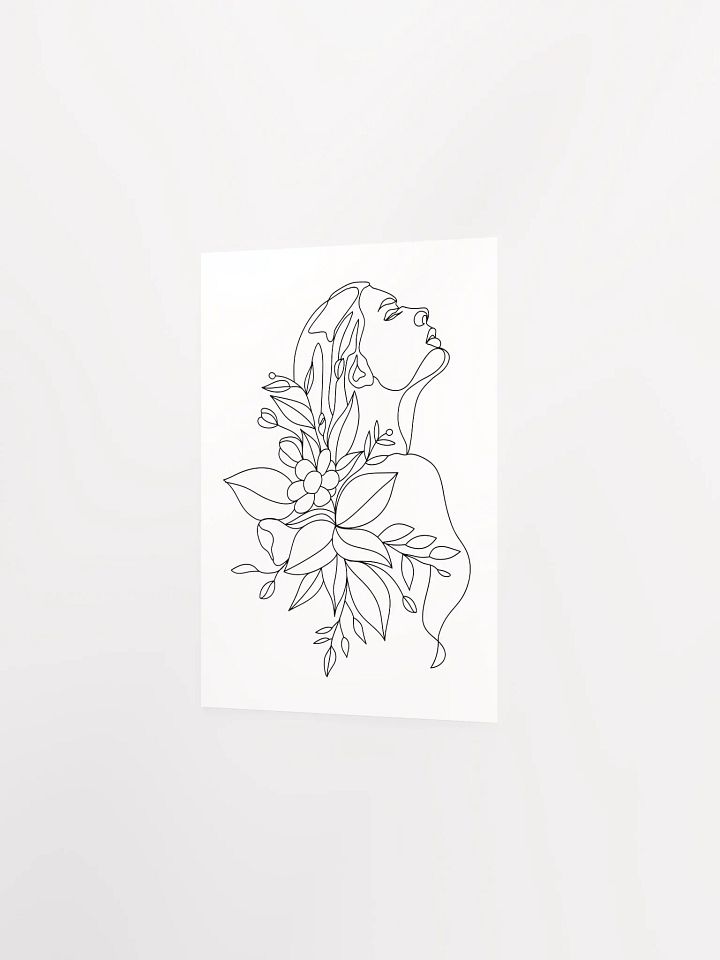 Emily - Enhanced Matte Paper Poster - Woman Line Art Print product image (8)