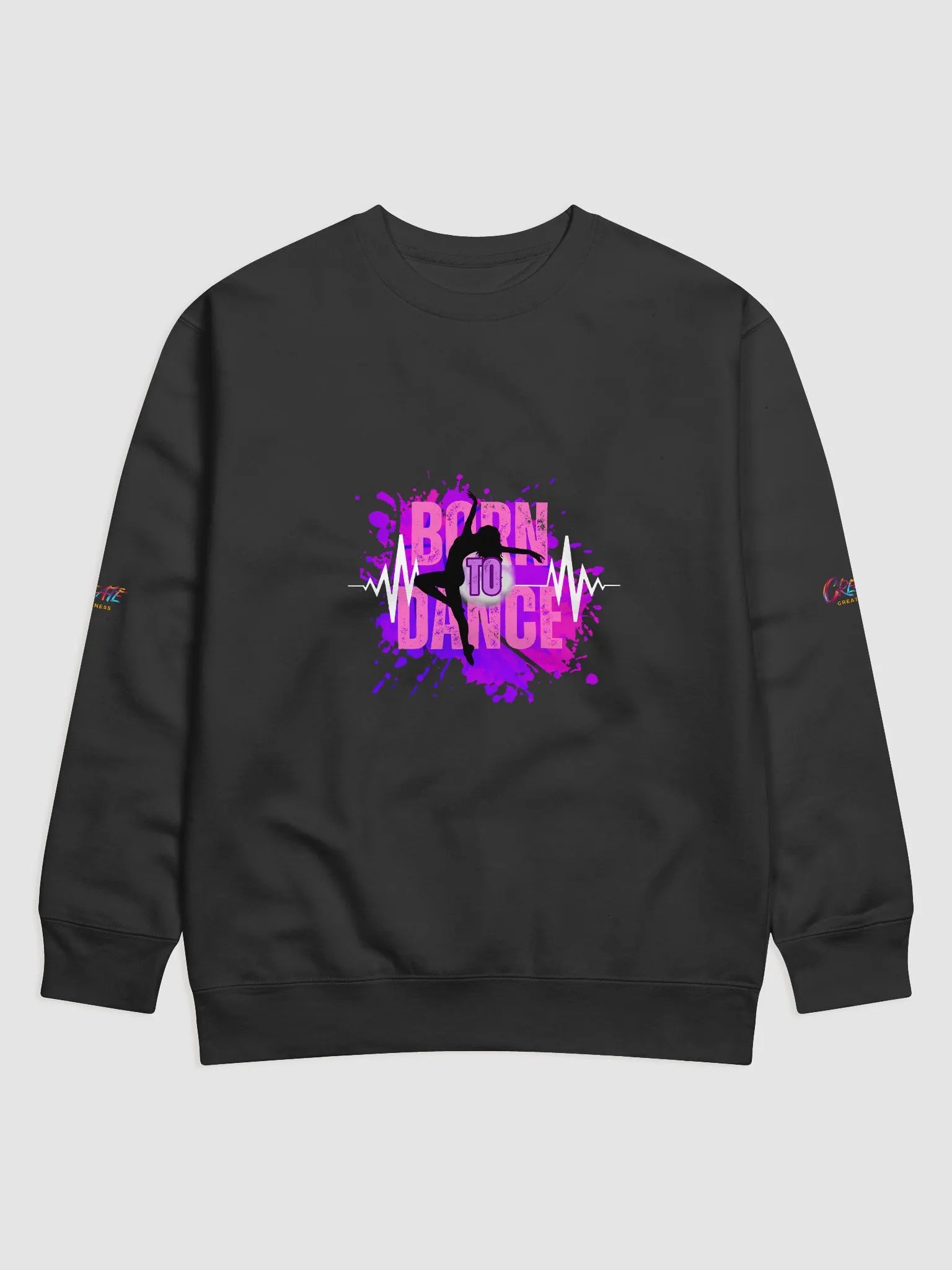 Dynamic Born to Dance Her Silhouette Premium Sweatshirt product image (1)