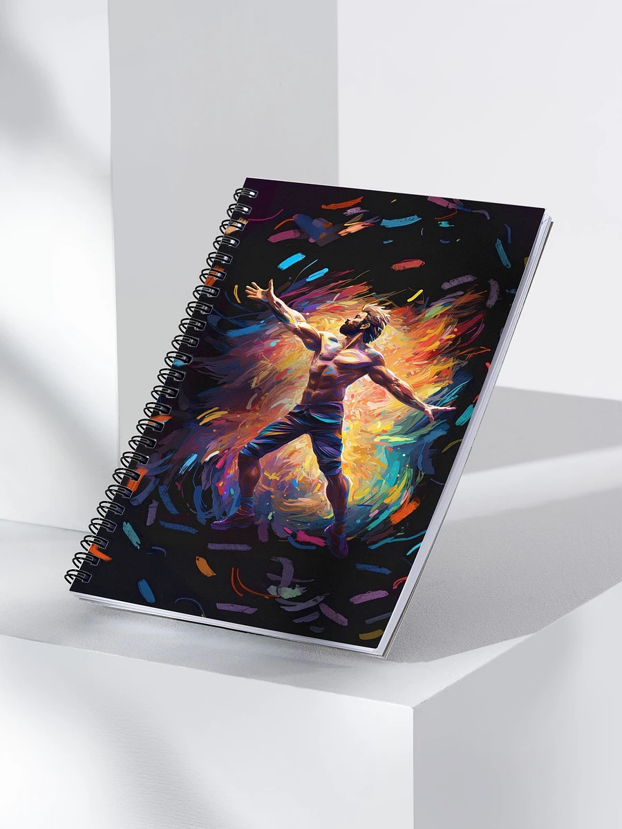 Abstract Colorful Dancer – Male Physique Spiral Notebook product image (3)