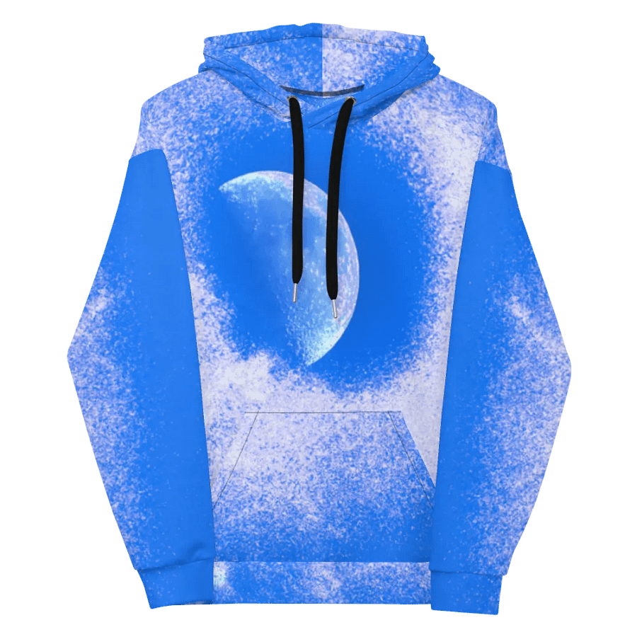 Original Disintegrating Moon Unisex Pull Over Hoodie product image (12)