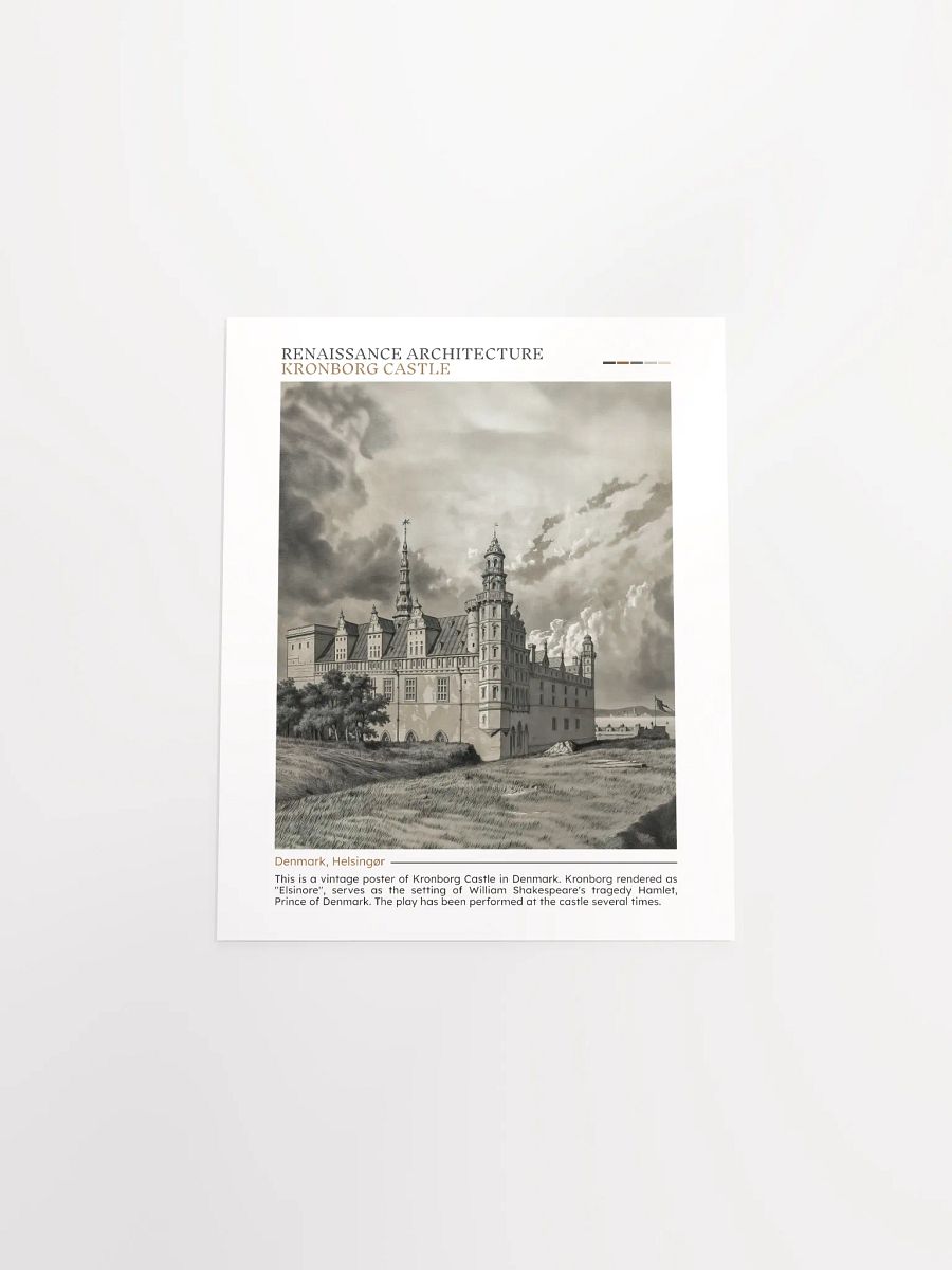 Kronborg castle - Vintage poster - Portrait product image (11)