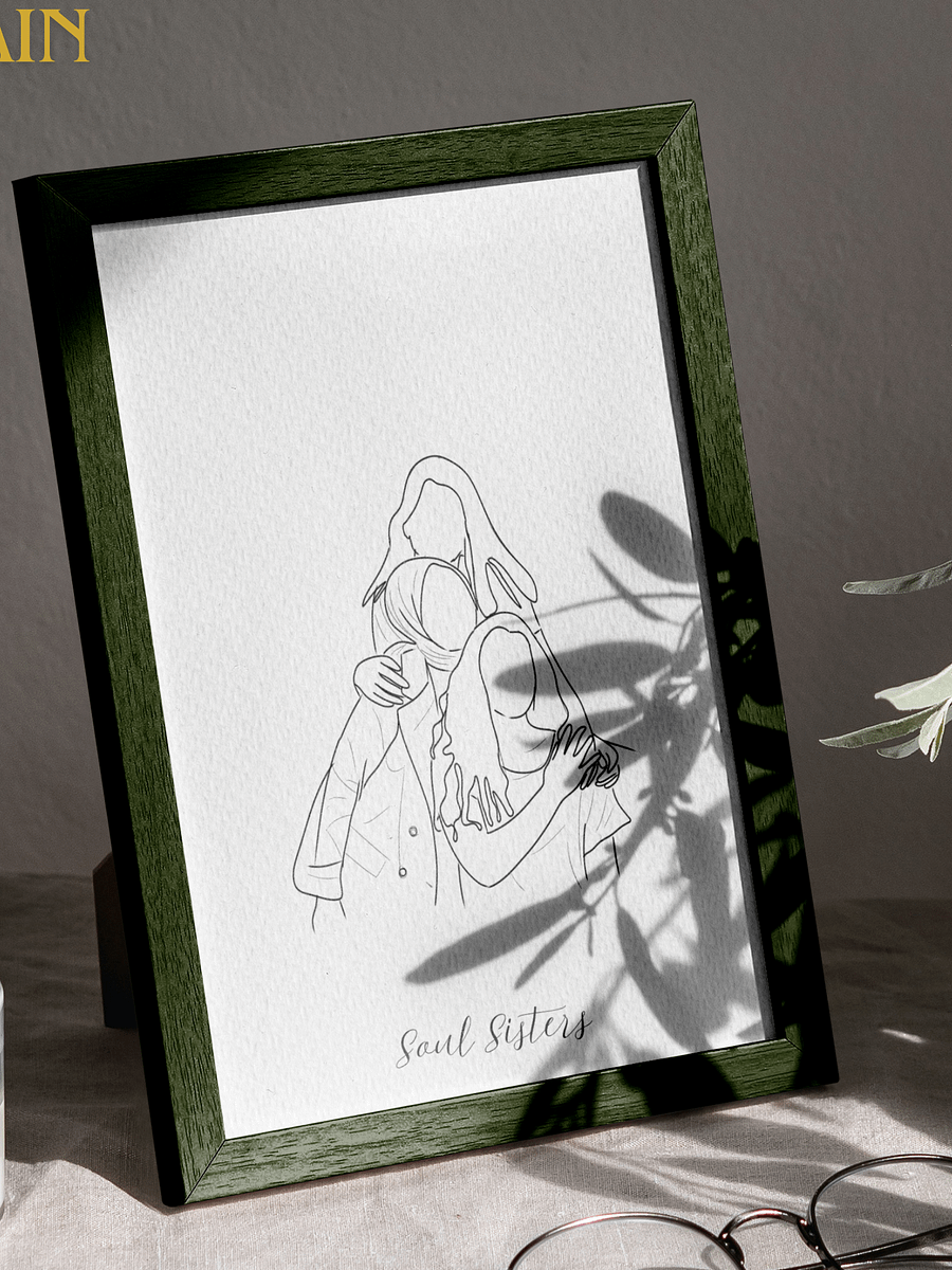 Custom line Art Portrait from Photo product image (5)