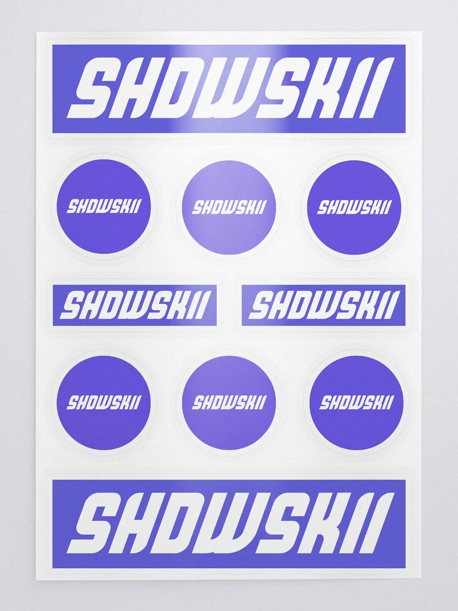 KISS CUT STICKERS / PURPLE product image (1)