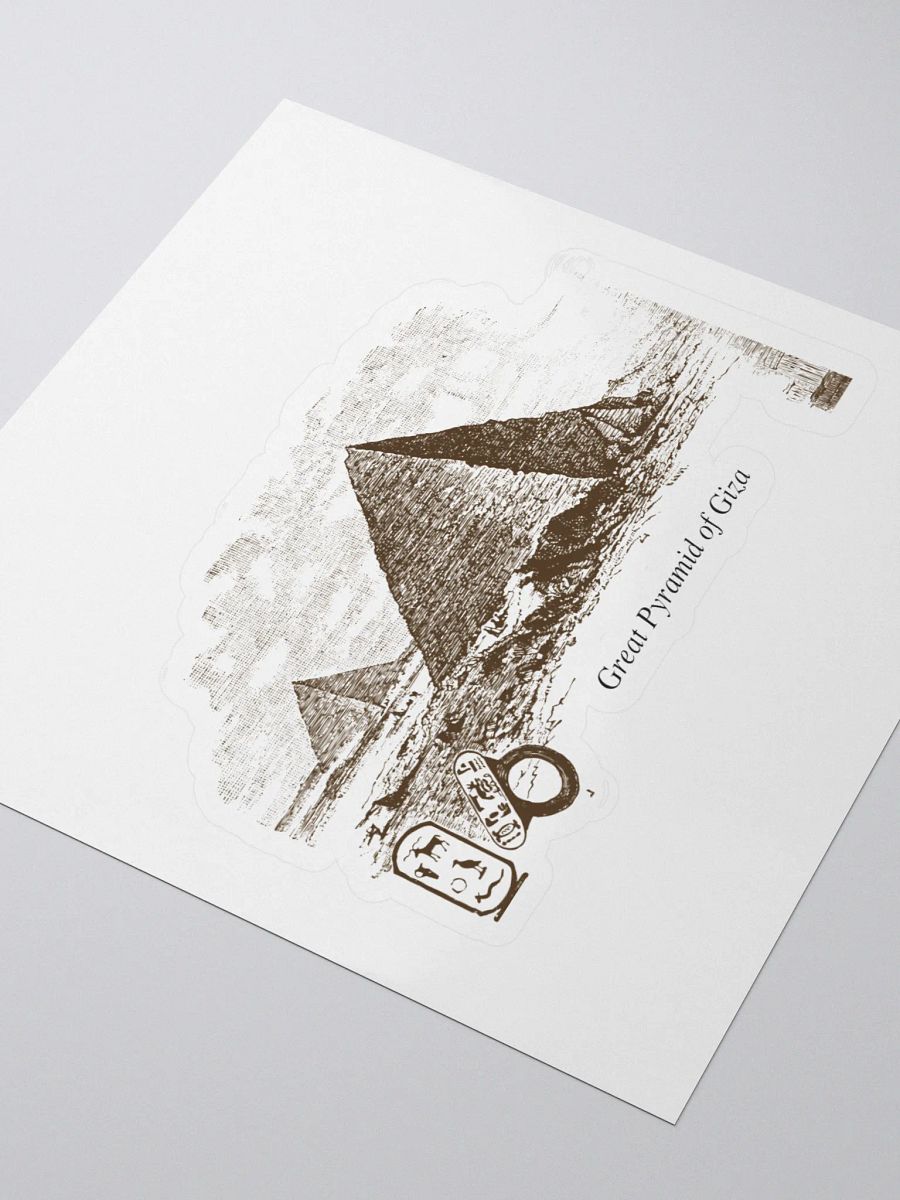 Great Pyramid of Giza - Scientific Illustration Stickers product image (3)